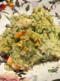 Risotto gamberi e silene (sclopit)