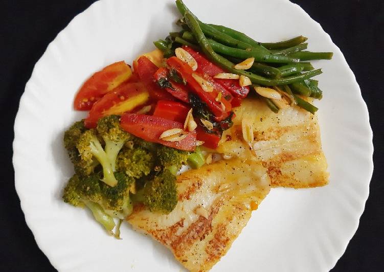 Recipe of Quick Orange Fish with veggies