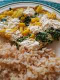 Tortilla de huevo con coliflor y kale