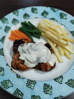 Foto resep Chicken Steak with Mushroom Sauce