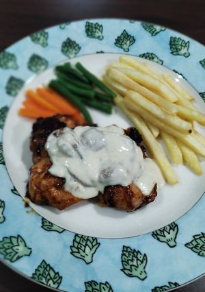 Foto resep Chicken Steak with Mushroom Sauce