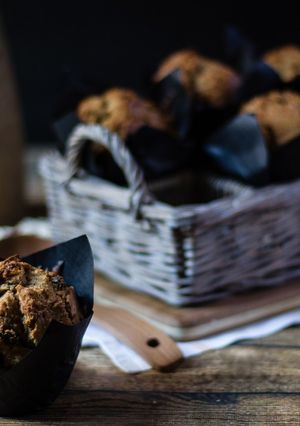 Una foto de Muffins de pasas y nueces