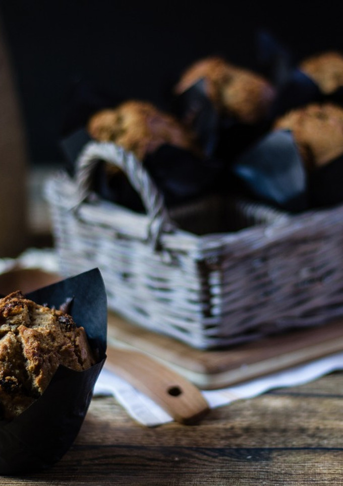Una foto de Muffins de pasas y nueces