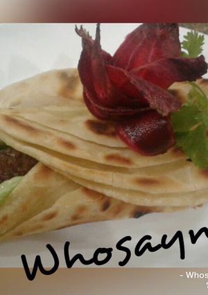 A picture of Whosayna’s Parathha Kebab Roll.