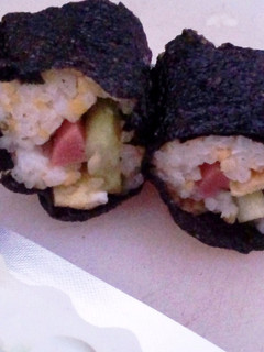 A picture of Shapeless Japanese Sushi.