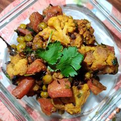 Gajar Matar Gobhi Sabzi A picture of Gajar Matar Gobhi Sabzi.