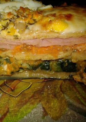 Una foto de Lasagna de espinaca