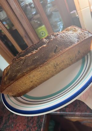 Una foto de Budín de banana y chocolate 🍌🍫🥰