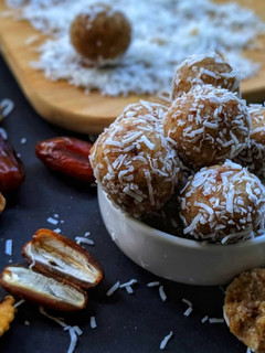 A picture of Banana Coconut Bliss Balls.