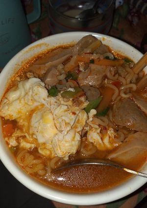 Foto resep Ramen korea ala rumahan (shin ramyun)