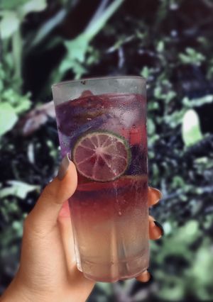 Hình của món Trà đậu biếc.