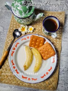 Foto resep Pisang Panggang kuah santan