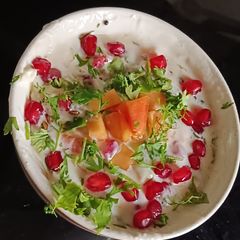 A picture of Papaya Anar Raita.