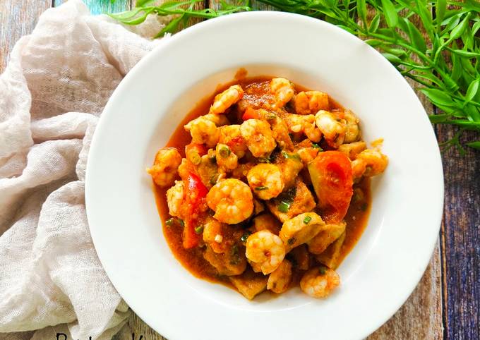 Langkah Mudah Memasak Resep Sambal Udang Tahu