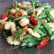 Tumis buncis jagung muda