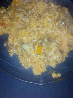Una foto de Guiso de arroz con Riñón fácil y rico