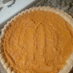 Butternut squash Pie A picture of Butternut squash Pie.