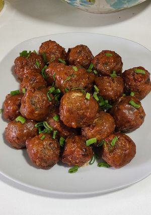 Una foto de Albóndigas vegetarianas manchú