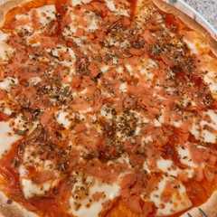Una foto de Pizza vegetariana