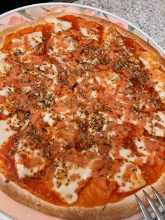 Una foto de Pizza vegetariana