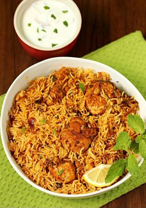 A picture of Chicken biryani recipe 😋.