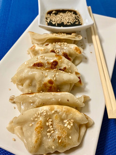 Una foto de Gyozas de secreto
