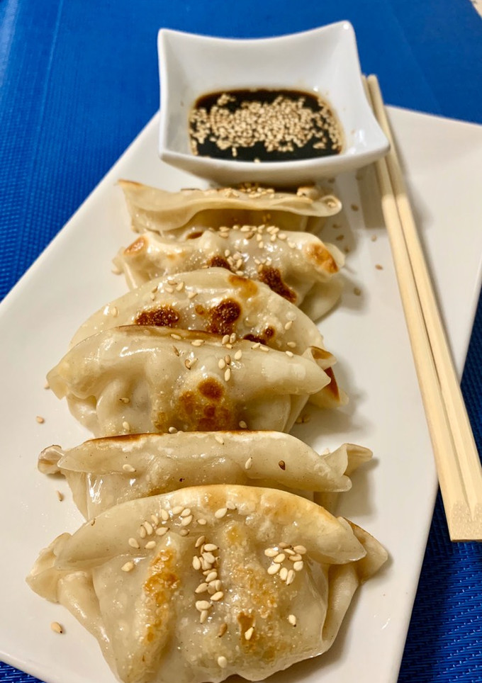Una foto de Gyozas de secreto