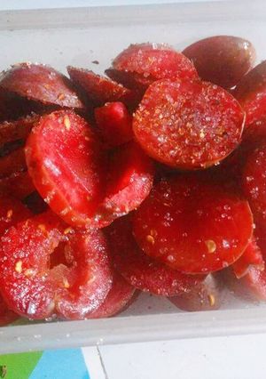 Hình của món Mận hậu lắc muối ớt.