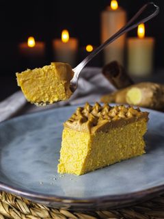 Una foto de Cheesecake de calabaza y peanut butter