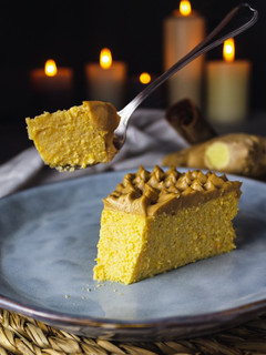 Una foto de Cheesecake de calabaza y peanut butter