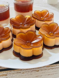 Foto resep Puding Teh Susu Varian Mangga