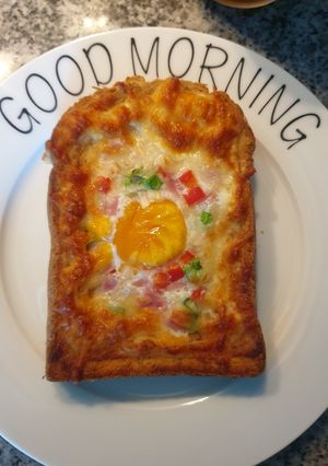 รูปของ ขนมปังหน้าไข่ egg toast