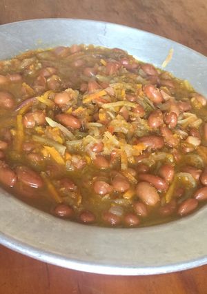 A picture of Beans with chayote.