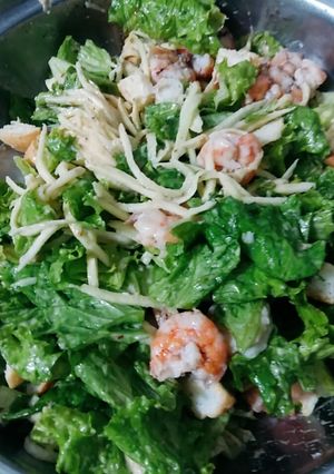 Hình của món Salad tôm nõn.