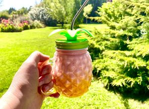 Una foto de Lassi de frutillas