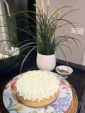 Tarta de queso con calabaza y base de avena
