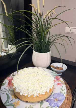 Foto principal de Tarta de queso con calabaza y base de avena
