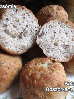 Magvas zsömle (Tangzhong) (Gluténmentes) recept fotója