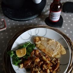A picture of Poor man's battered fish and chips.