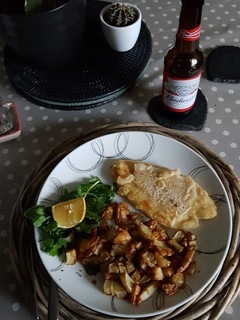 A picture of Poor man's battered fish and chips.