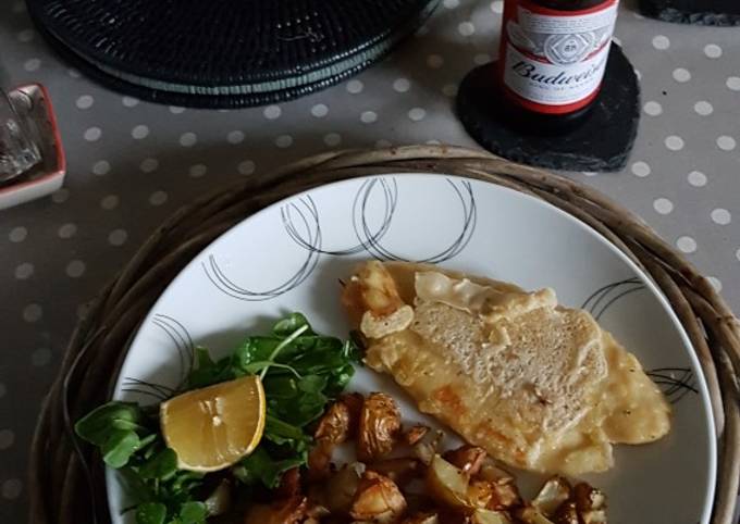 Poor man's battered fish and chips
