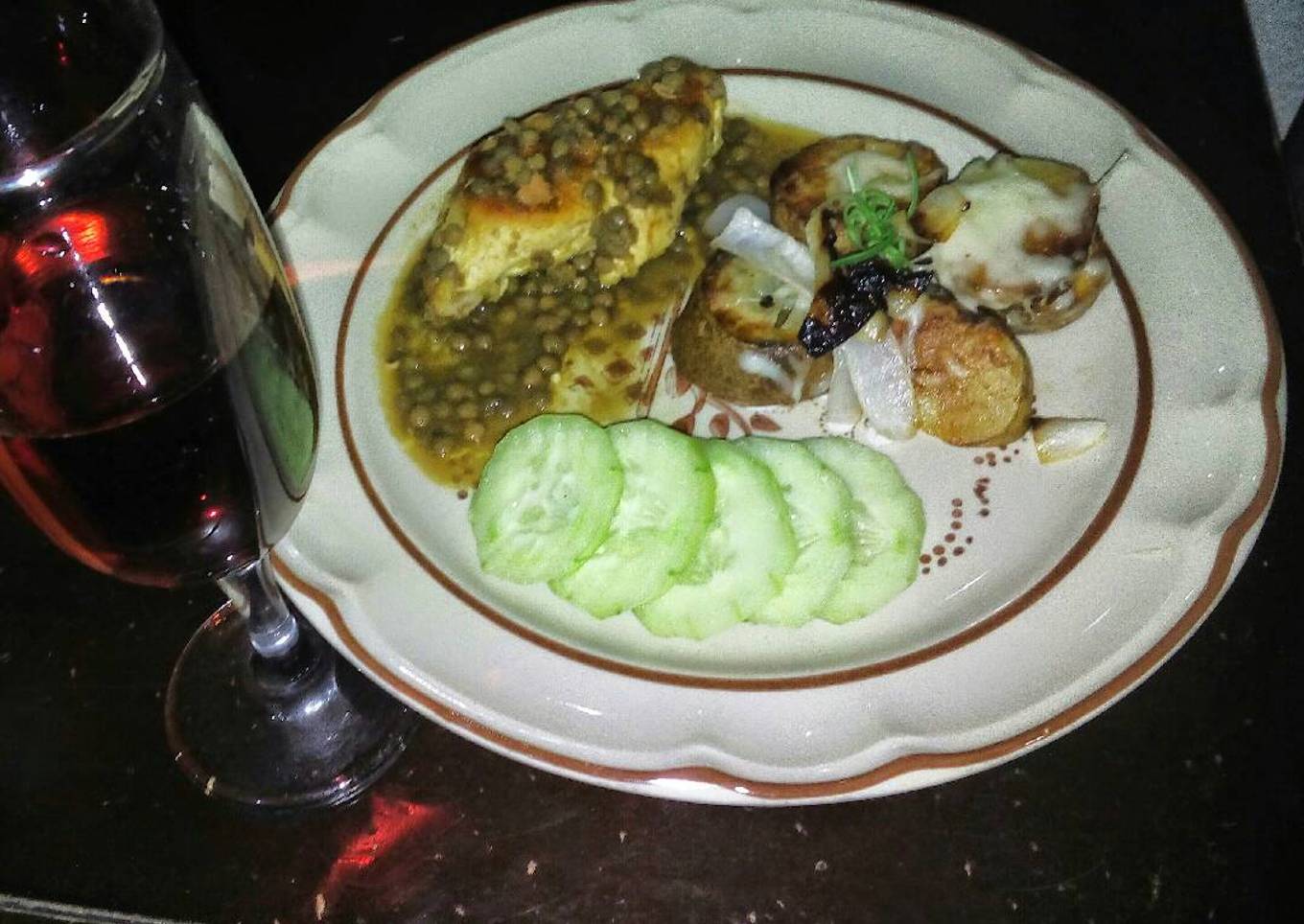 Pechuga con papas al gratén (14 Feb_Cena romántica)