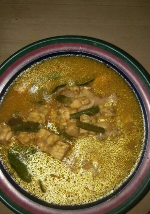 Foto resep Kari Ayam Tempe dan sayur