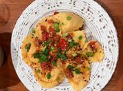 A picture of lobster ravioli