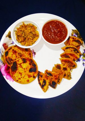 गोभी भरवा पराठे चटनी(gobhi parathe chutney recipe in hindi) रेसिपी मुख्य फोटो