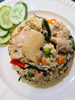 泰式綠咖哩醬炒飯 的食譜成品照片
