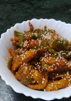 A picture of Honey Chili Potato.