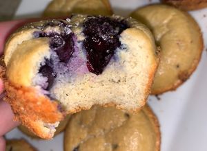 Una foto de Muffins de arándanos saludables