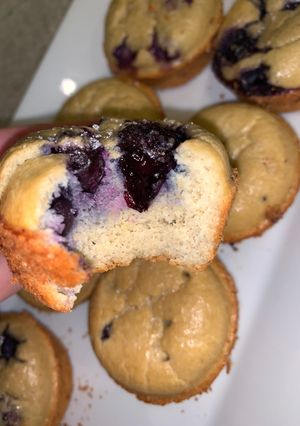 Una foto de Muffins de arándanos saludables
