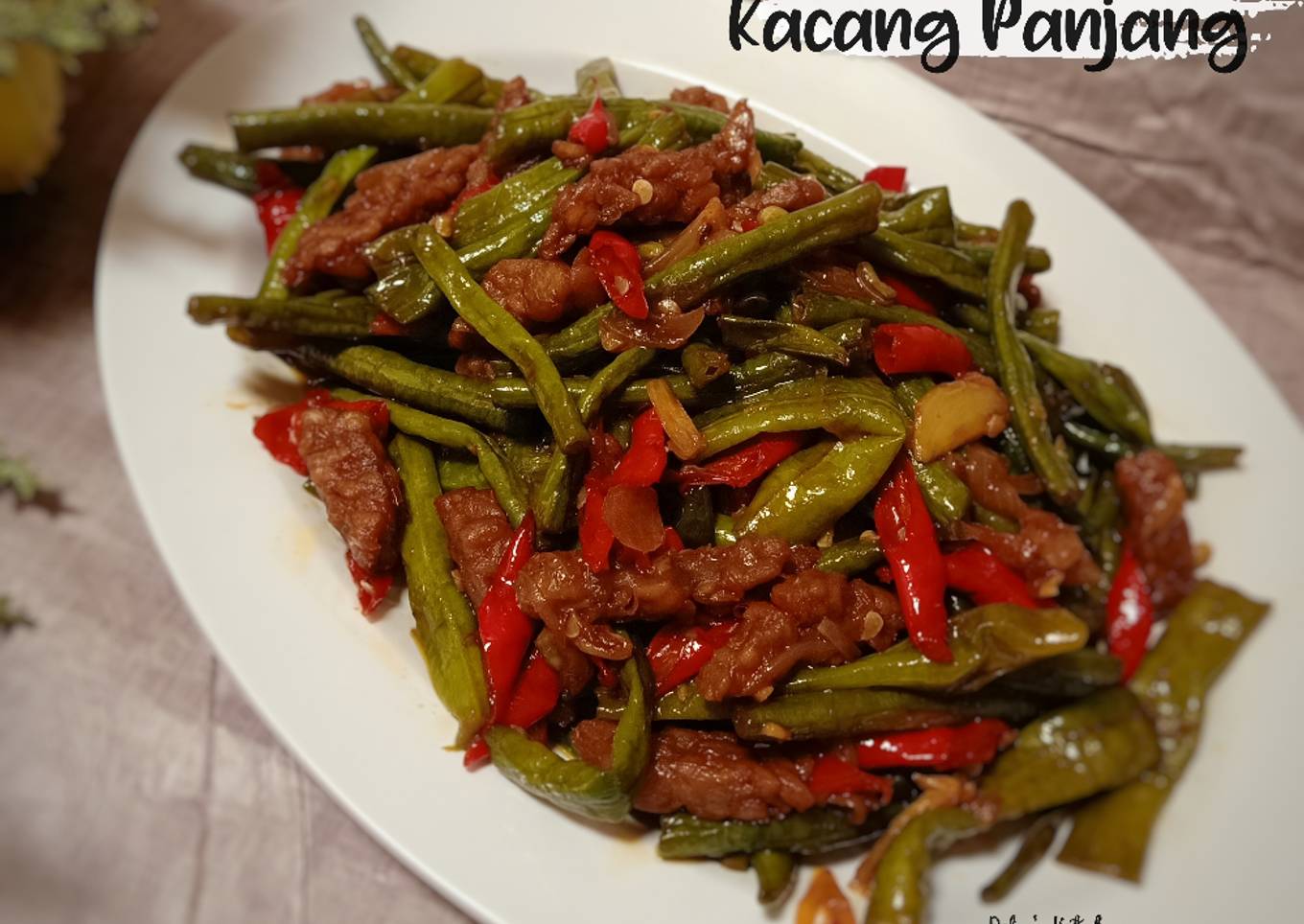 Tempe Orek Kacang Panjang